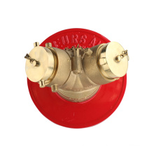 Slion high quality FDC FM UL listed Brass Fire siamese department connctions with clapper